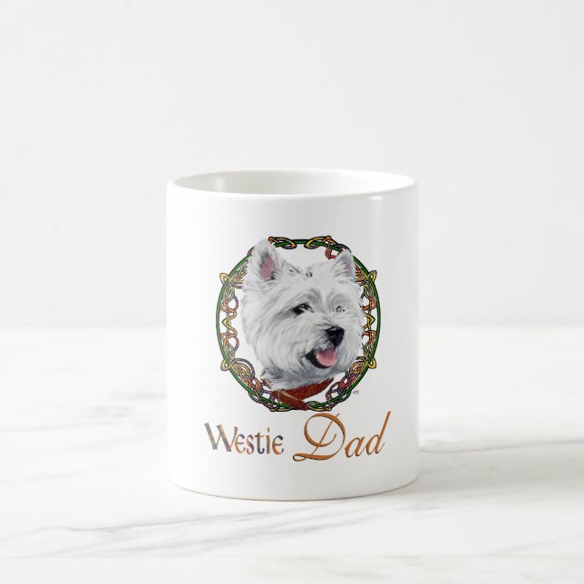 West Highland White Terrier Pappa & Valpar Kaffemugg (Center)