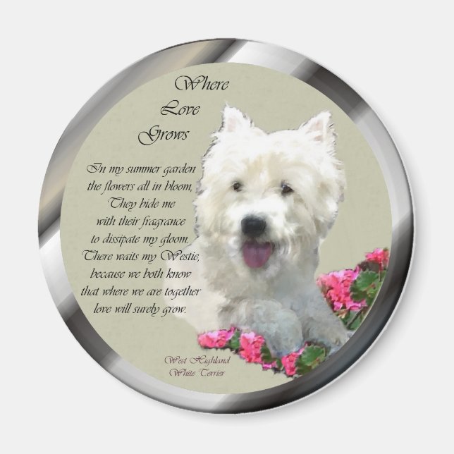 West Highland White Terrier-presenter Magnet (Framsidan)