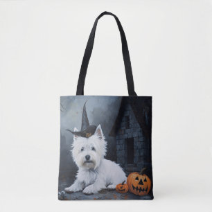 West Highland White Terrier Pumpa Halloween Tygkasse