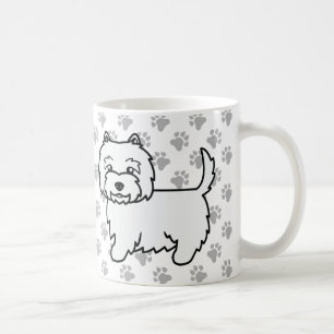 West Highland White Terrier Serieteckning Hund & T Kaffemugg