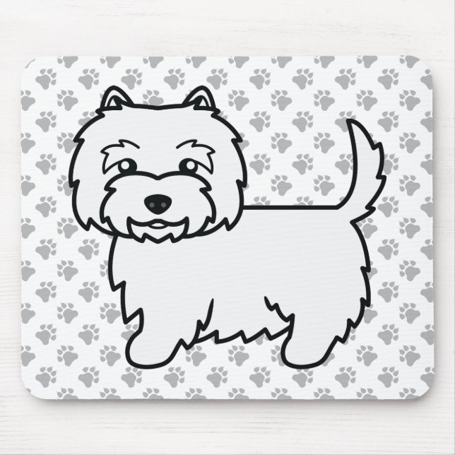 West Highland White Terrier Serieteckning Hund & T Musmatta (Framsidan)