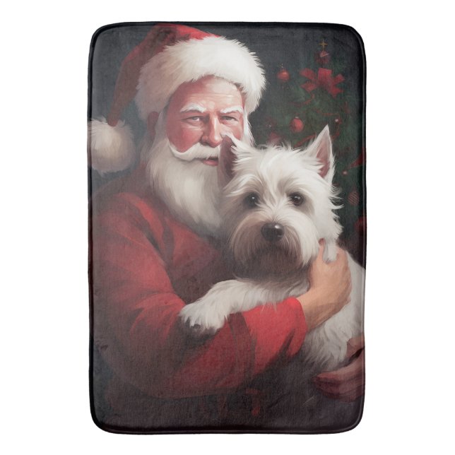 West Highland White Terrier Tomte Jul Badrumsmatta (Framsidan (Vertikal))