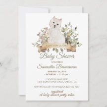 West Highland White Terrier Valp Baby Shower