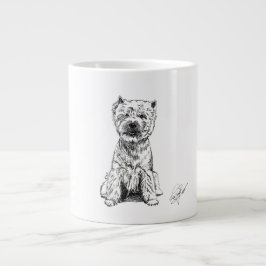 WEST HIGHLAND WHITE TERRIER. "WESTY"  JUMBO MUGG