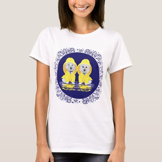 West Highland White Terriers Regn Tee Shirt (Framsida)
