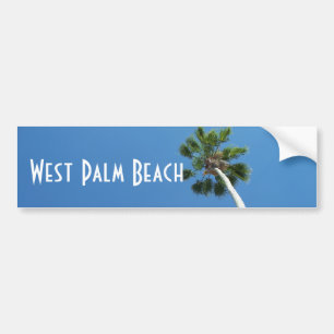 West Palm Beach Florida palmträdbildekal Bildekal