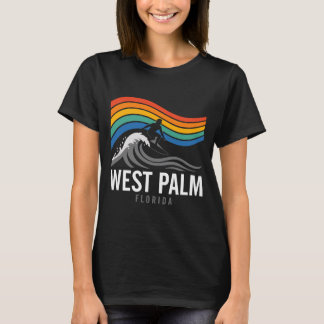West Palm Beach Florida Surfbräda Surfing Män T Shirt