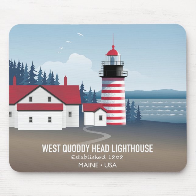 West Quoddy Head Lighthouse Musmatta (Framsidan)