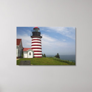 West Quoddy Head Lighthouse State Park är den Canvastryck