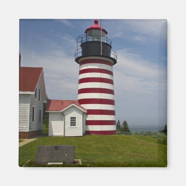 West Quoddy Head Lighthouse State Park är den Magnet (Framsidan)