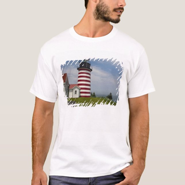 West Quoddy Head Lighthouse State Park är den Tee Shirt (Framsida)
