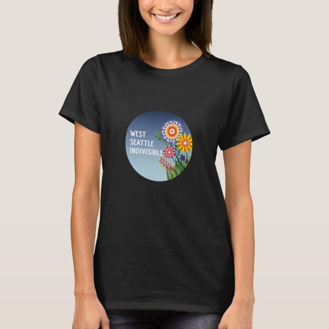 West Seattle Indivisible Flower T-shirt (Framsida)