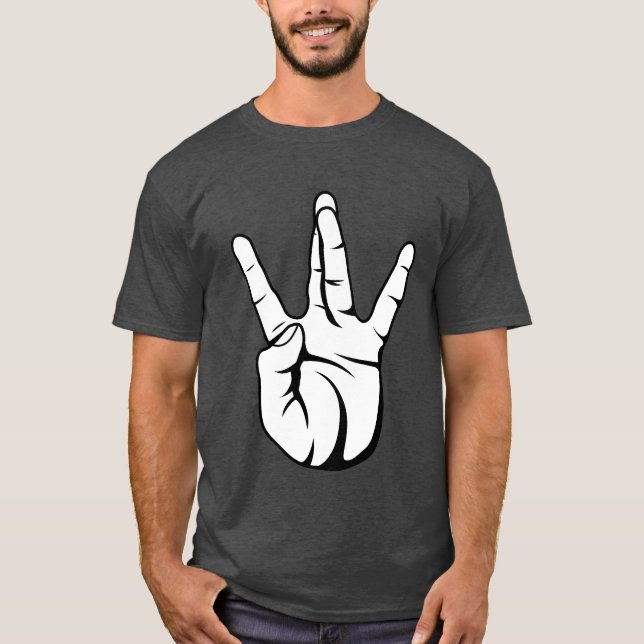 West Side Hand Sign Hip Hop retro T Shirt (Framsida)