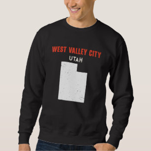 West Valley City Utah USA Stat Amerika Resa Uta Lång Ärmad Tröja