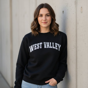 WEST VALLEY Universitetstila Amerikanska College Lång Ärmad Tröja