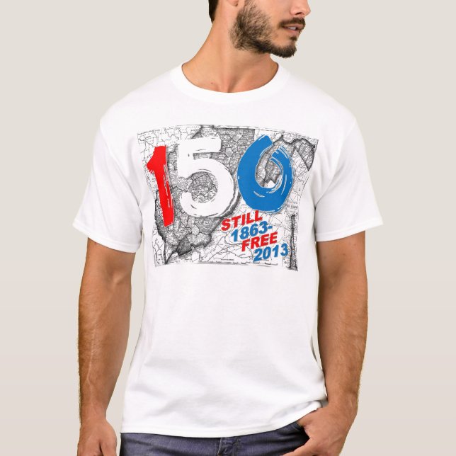 West Virginia 150. årsdag Tee Shirt (Framsida)