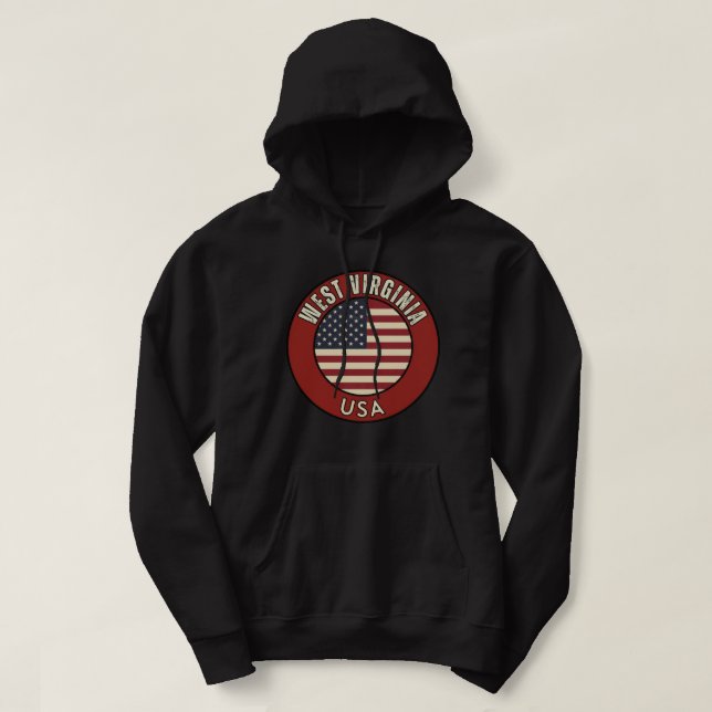 West Virginia  Amerikas förenta stater  Hoodie (Design framsida)