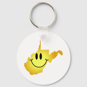 West Virginia ansikte Nyckelring