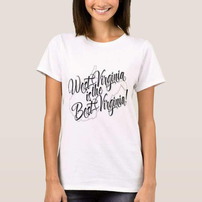 West Virginia är den bäst Virginia T-shirt (Framsida)