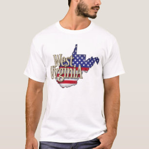 West Virginia flagga T-shirt