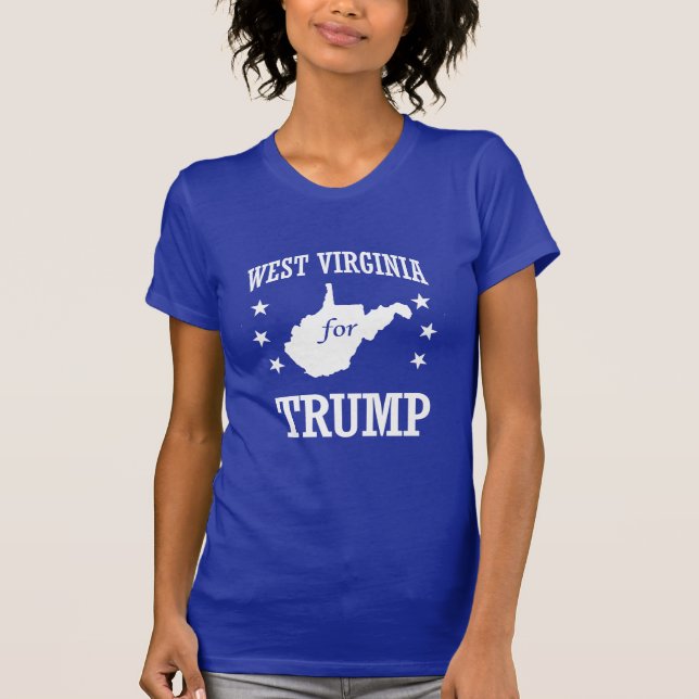 WEST VIRGINIA FÖR TRUMF TEE SHIRT (Framsida)