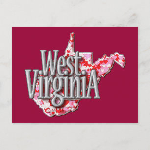 West Virginia fullt av hjärtor Vykort