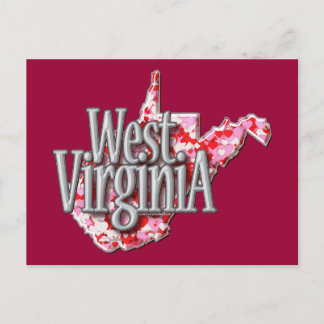 West Virginia fullt av hjärtor Vykort