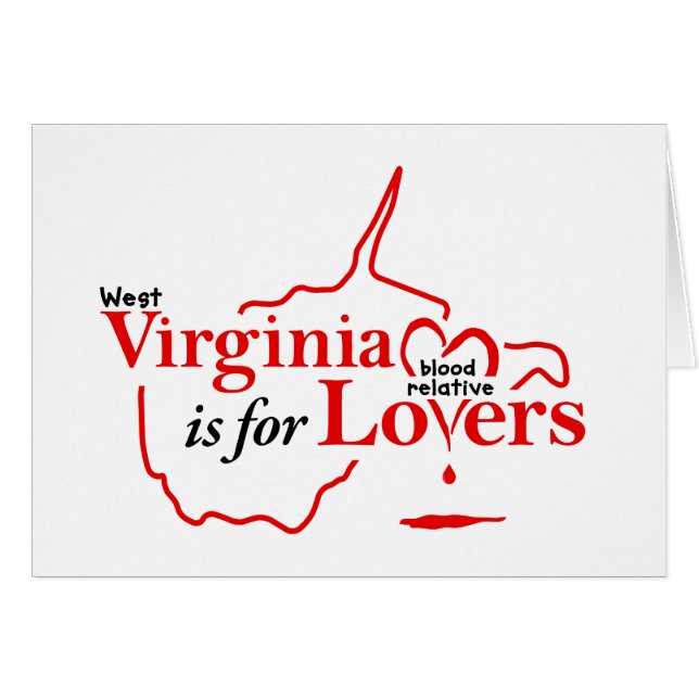 West Virginia Hälsningskort (Framsidan Horizontal)