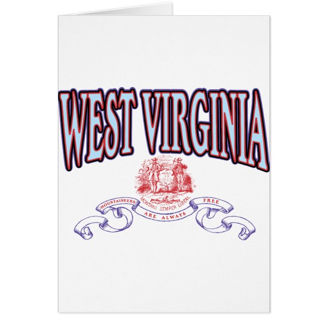 West Virginia Hälsningskort (Framsidan)
