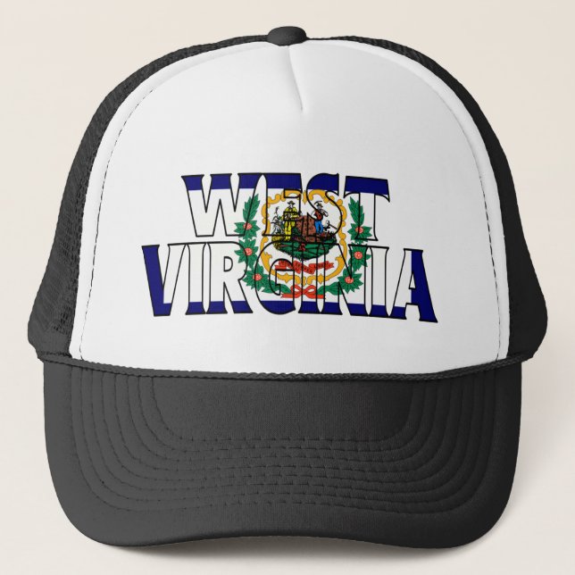 West Virginia hatt Truckerkeps (Framsida)