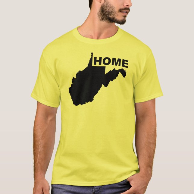 West Virginia Hemifrån Från Stat T-Shirt Tees (Framsida)