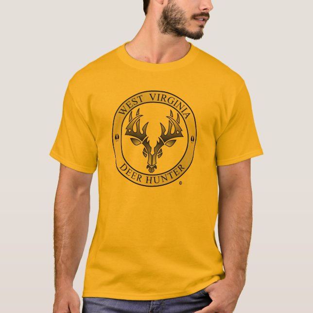 West Virginia hjortjägare Tee Shirt (Framsida)