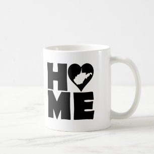 West Virginia Home Heart State Mugg eller Resmugg