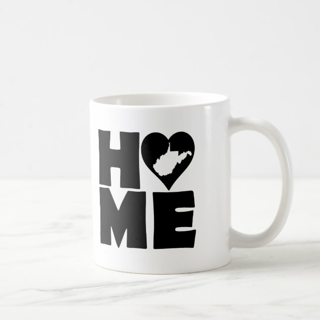 West Virginia Home Heart State Mugg eller Resmugg (Höger)