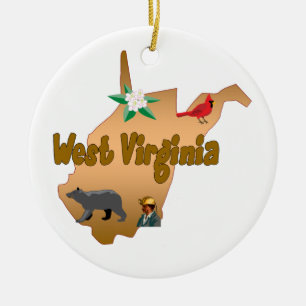 West Virginia julgranprydnad Julgransprydnad Keramik