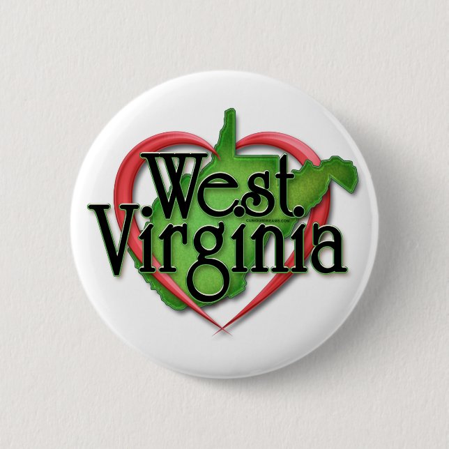 West Virginia kärlekkram Knapp (Framsida)