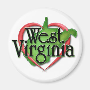 West Virginia kärlekkram Magnet