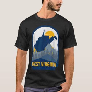 West Virginia Kartan Hem T Shirt