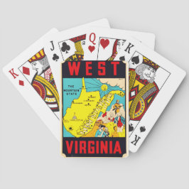 West Virginia Mountain State spelkort