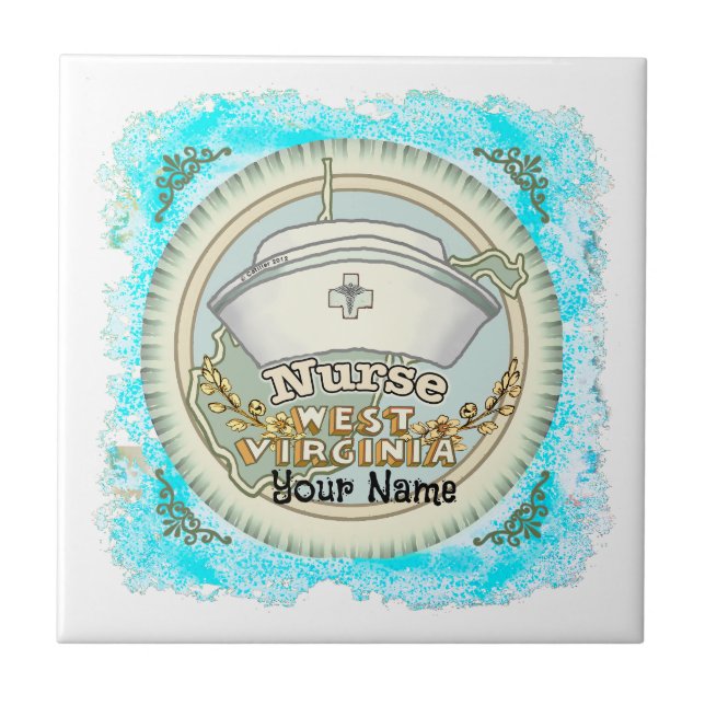 West Virginia Nurse Kakelplatta (Framsidan)