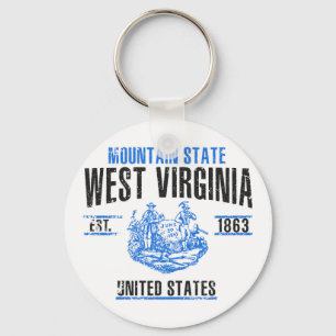 West Virginia Nyckelring