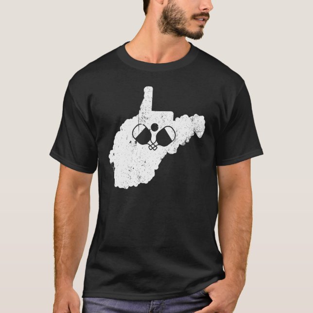 West Virginia Pickleball skjortaPickleball gåva T Shirt (Framsida)