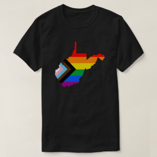 West Virginia Statens Stolthet HBTQ Progress Stolt T Shirt