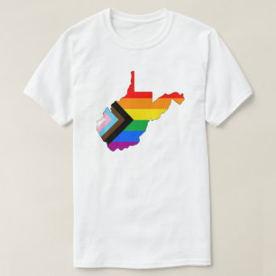 West Virginia Statens Stolthet HBTQ Progress Stolt T Shirt