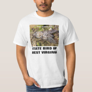 WEST VIRGINIA STATLIG FÅGEL: HÄSTFLUGAN TEE SHIRT