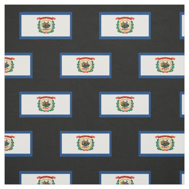 West Virginia statlig flagga Tyg (Provkarta)