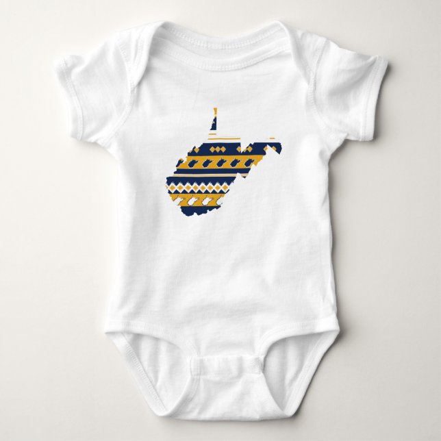 West Virginia statlig pride Tee Shirt (Framsida)