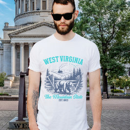 West Virginia The Mountain State T Shirt
