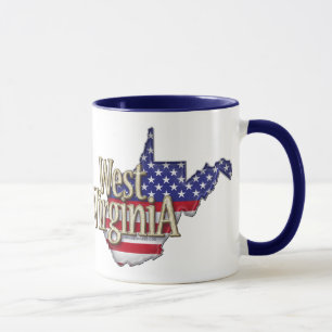 West Virginia USA flaggamugg Mugg