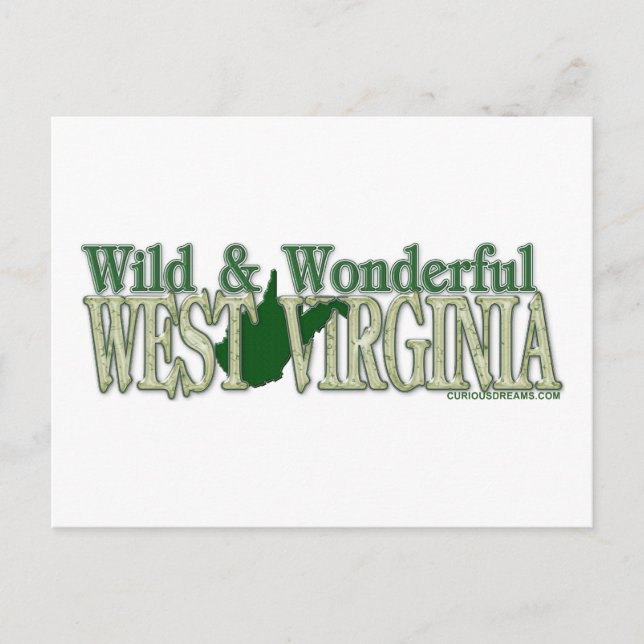 West Virginia vild och Wonderful_2 Vykort (Framsida)